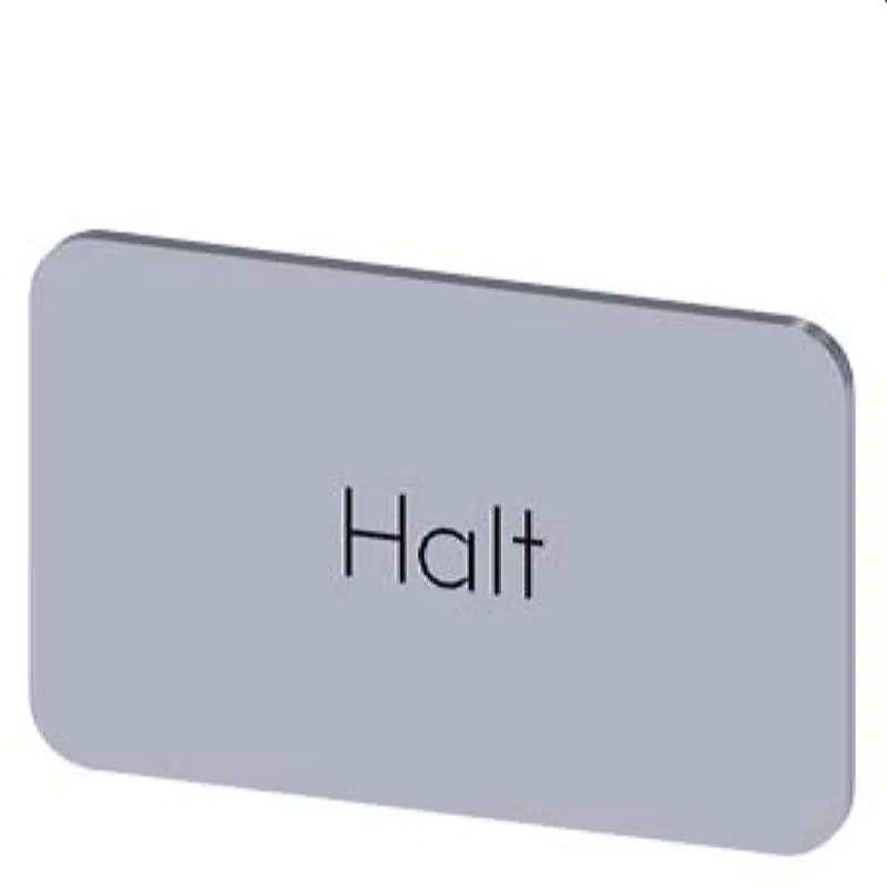 Siemens Bezeichnungsschild 17,5x27 Halt 3SU1900-0AD81-0AK0