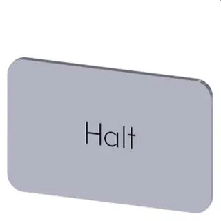 Siemens Bezeichnungsschild 17,5x27 Halt 3SU1900-0AD81-0AK0
