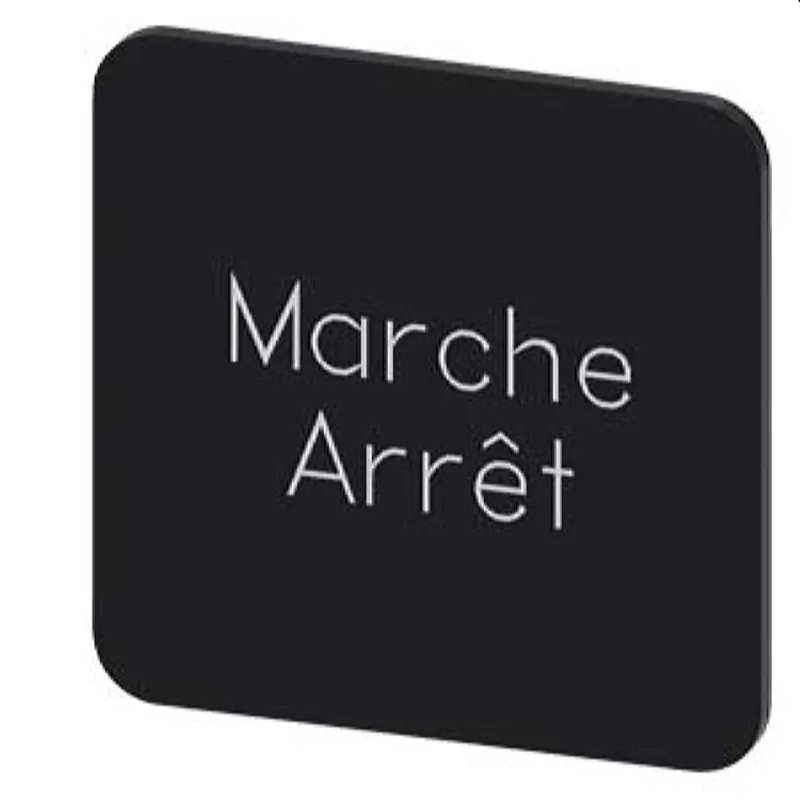 Siemens Bezeichnungsschild 22x22 Arret-Marche 3SU1900-0AF16-0GU0