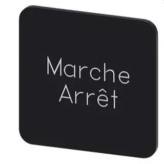 Siemens Bezeichnungsschild 22x22 Arret-Marche 3SU1900-0AF16-0GU0