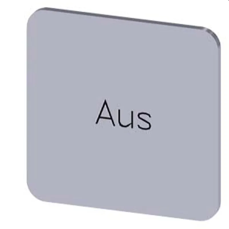 Siemens Bezeichnungsschild 22x22 Aus 3SU1900-0AF81-0AC0