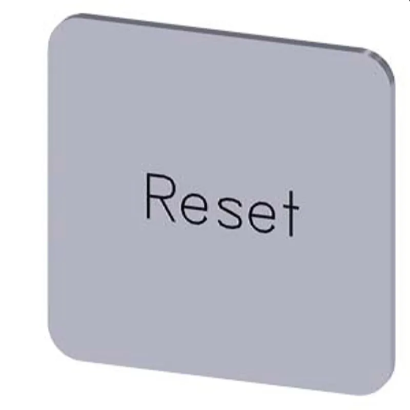 Siemens Bezeichnungsschild 22x22 Reset 3SU1900-0AF81-0DU0