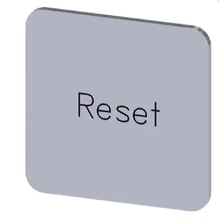 Siemens Bezeichnungsschild 22x22 Reset 3SU1900-0AF81-0DU0