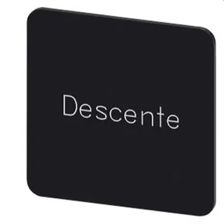 Siemens Bezeichnungsschild 27x27 Descente 3SU1900-0AE16-0GD0