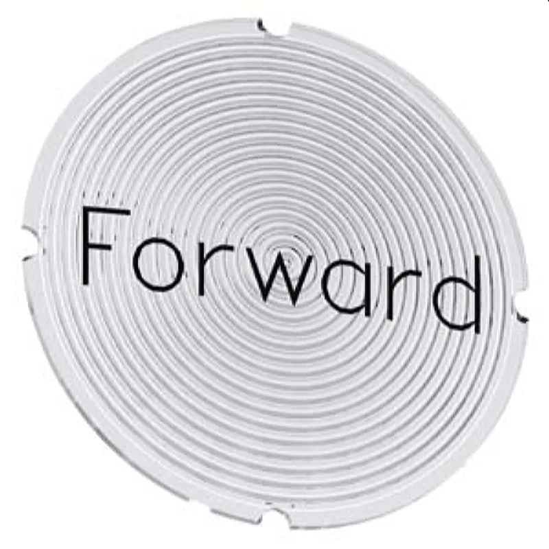 Siemens Einlegeschild rund milchig Symbol Forward 3SU1900-0AB71-0DN0