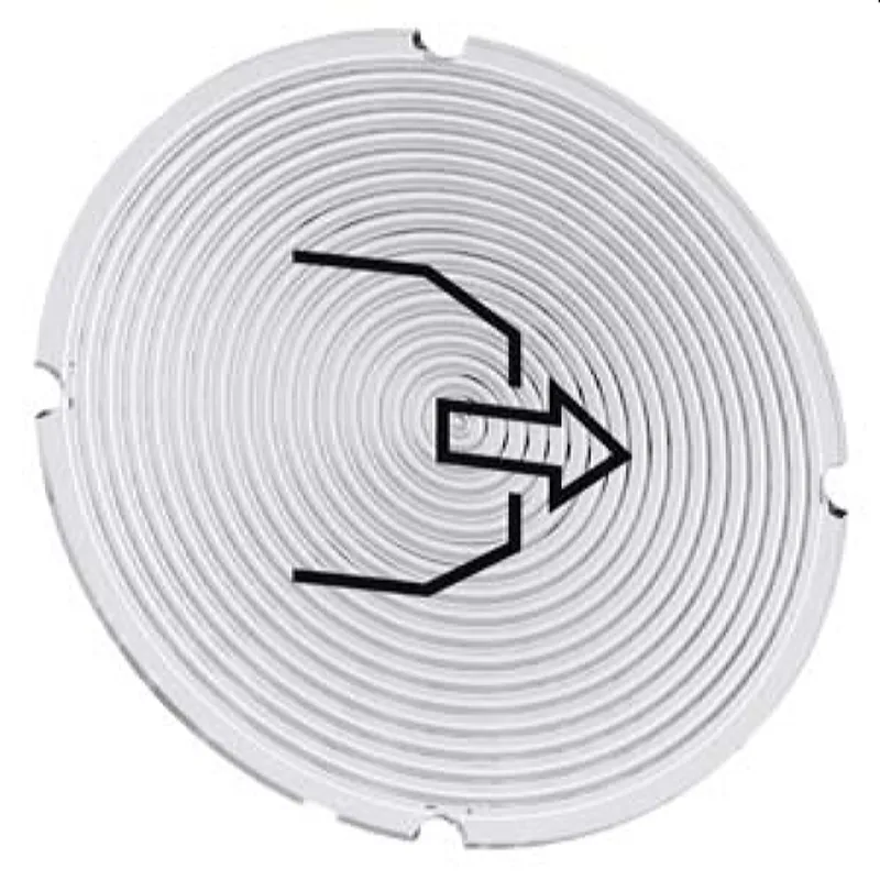 Siemens Einlegeschild rund milchig Symbol Blasen 3SU1900-0AB71-0RS0