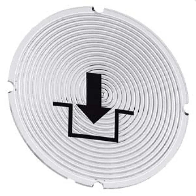 Siemens Einlegeschild rund milchig Symbol Verriegeln 3SU1900-0AB71-0RK0