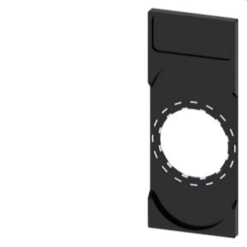 Siemens Schildträger Doppeltaster, flach schwarz 12,5x 27mm 3SU1900-0AK10-0AA0