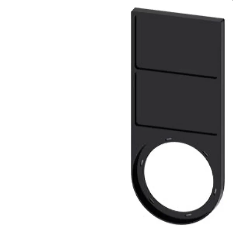 Siemens Schildträger flach schwarz 2 Schilder 17,5x27mm, 3SU1900-0BQ10-0AA0