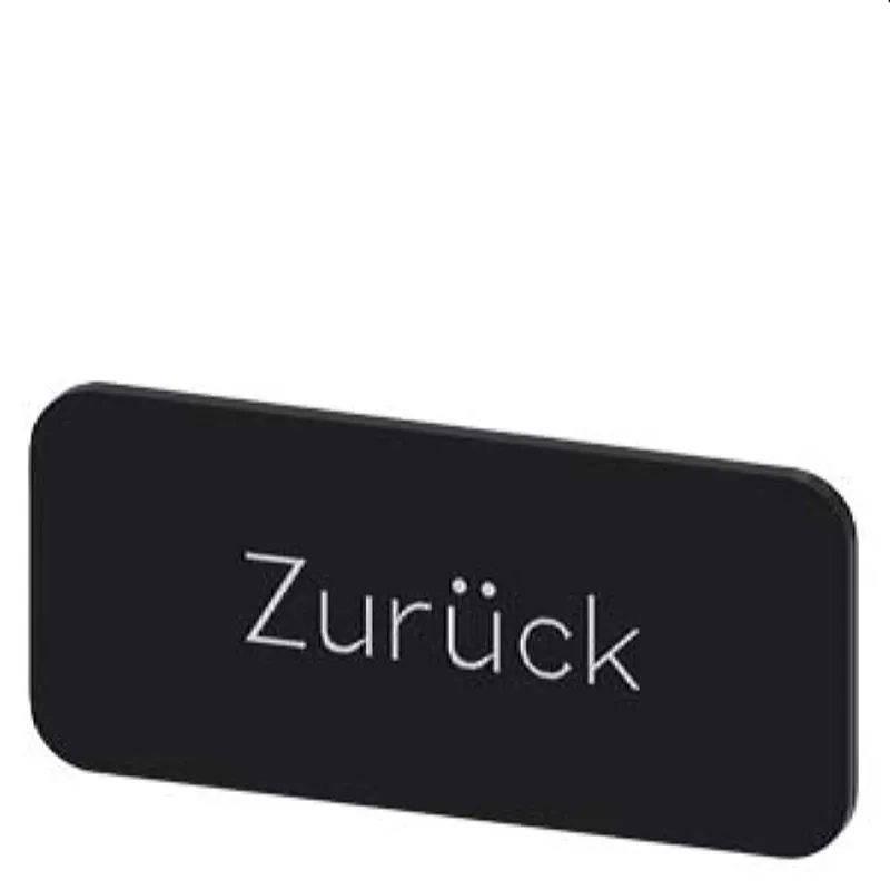 Siemens Bezeichnungsschild 12,5x27 Zurück 3SU1900-0AC16-0AG0