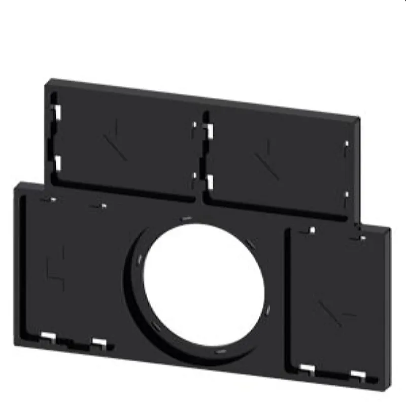 Siemens Schildträger flach schwarz 4 Schilder 17,5x27mm, 3SU1900-0BT10-0AA0