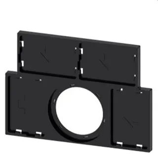 Siemens Schildträger flach schwarz 4 Schilder 17,5x27mm, 3SU1900-0BT10-0AA0