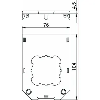 OBO Gb-Abdeckplatte GB2/3P2 (30326C) 1fach L: 104mm – Bild 2