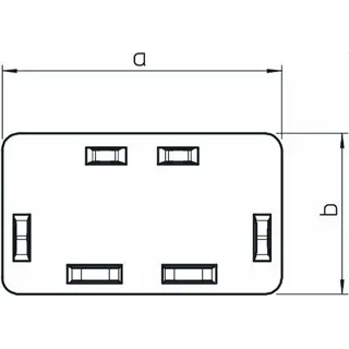OBO Endstück halogenfrei WDKH-E60090LGR 60x90mm lichtgrau – Bild 2