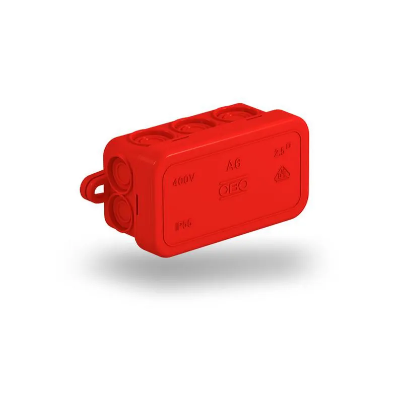 OBO Kabelabzweigkasten A 6 HF RO 80x43x34 rot