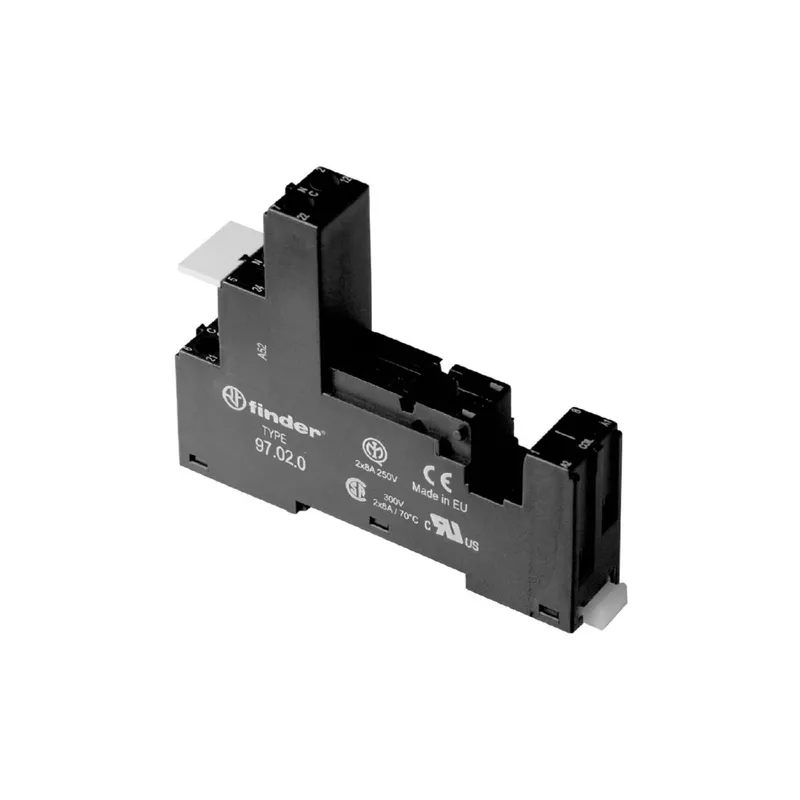 Finder Relaisfassung 97020 schwarz 10 STK