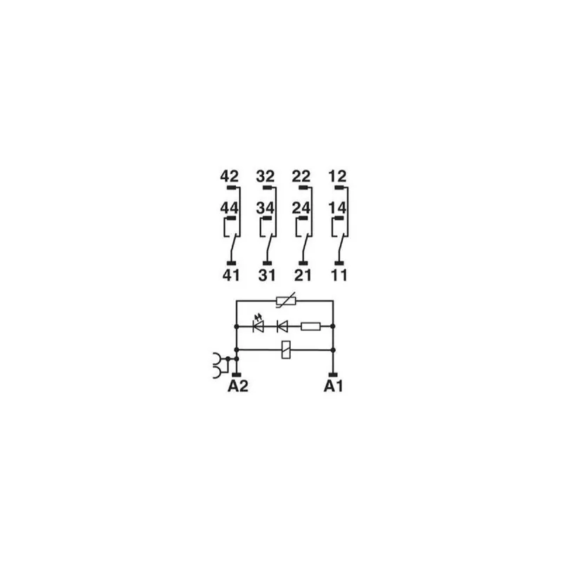 Phoenix Contact Relaismodul RIF-2-RPT-LV-24AC/4X21