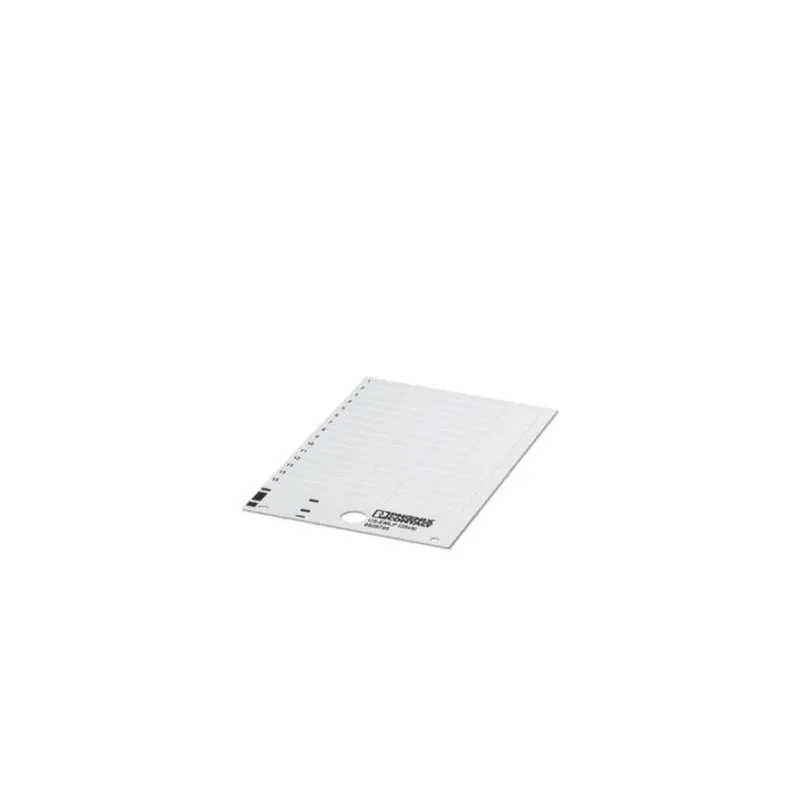 Phoenix Contact Kunststoffschild US-EMLP (20X9) weiss unbeschriftet