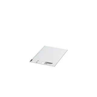 Phoenix Contact Kunststoffschild US-EMLP (20X9) weiss unbeschriftet