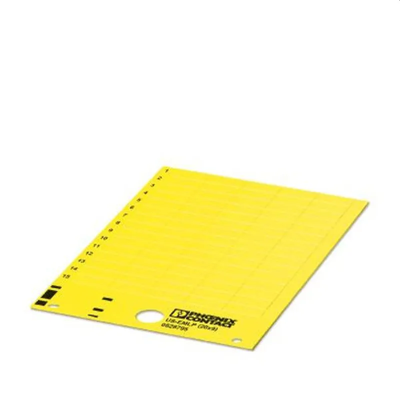 Phoenix Contact Kunststoffschild US-EMLP (20X9) YE gelb unbeschriftet