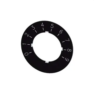 Siemens Bezeichnungsschild 0-9 3SU1900-0BG16-0RT0