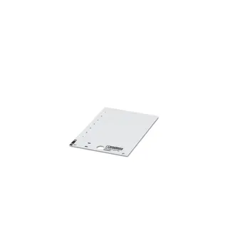 Phoenix Contact Kunststoffschild US-EMLP (27X18) weiss unbeschriftet