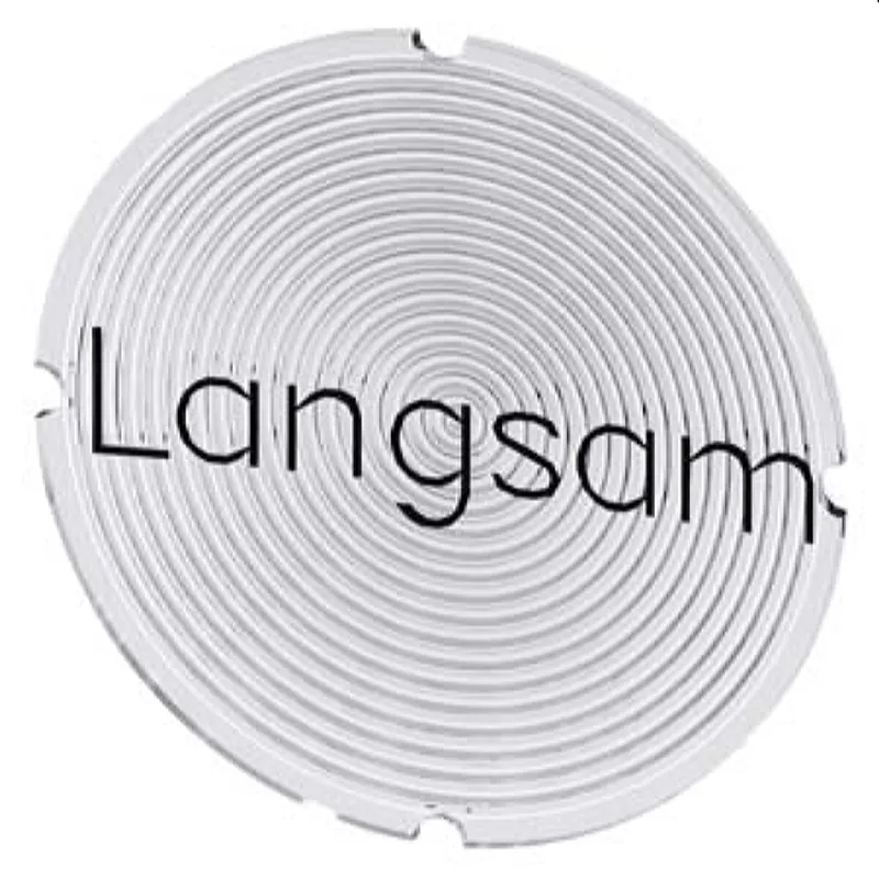 Siemens Einlegeschild rund milchig Symbol Langsam 3SU1900-0AB71-0AN0