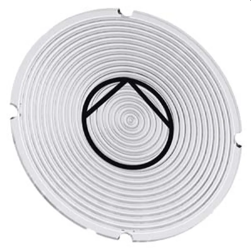 Siemens Einlegeschild rund milchig Symbol Pumpe 3SU1900-0AB71-0RD0
