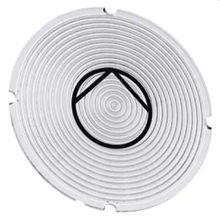 Siemens Einlegeschild rund milchig Symbol Pumpe 3SU1900-0AB71-0RD0