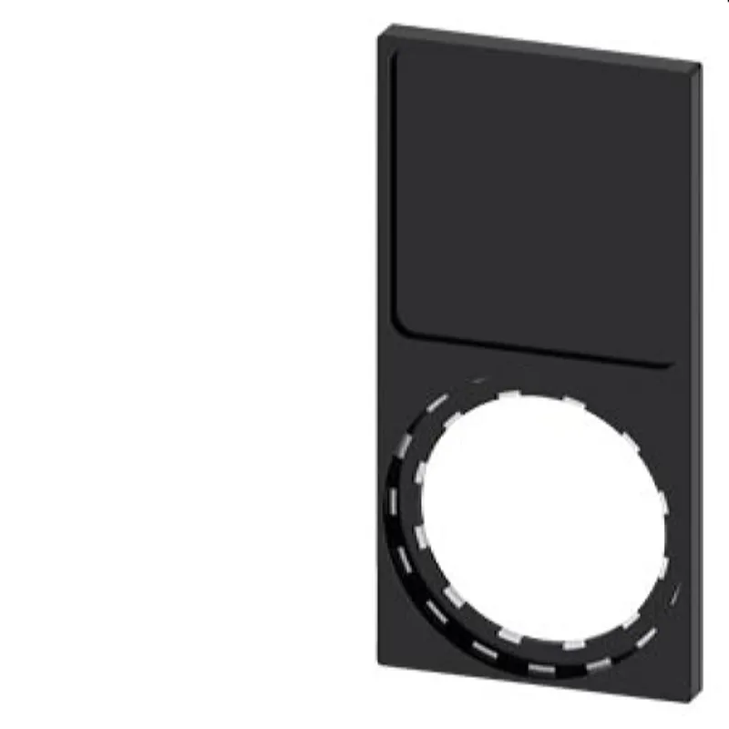 Siemens Schildträger Rahmen unten eckig schwarz 27x 27mm 3SU1900-0AQ10-0AA0