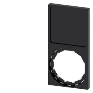 Siemens Schildträger Rahmen unten eckig schwarz 27x 27mm 3SU1900-0AQ10-0AA0