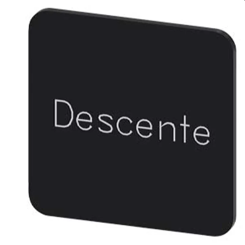 Siemens Bezeichnungsschild 22x22 Descente 3SU1900-0AF16-0GD0
