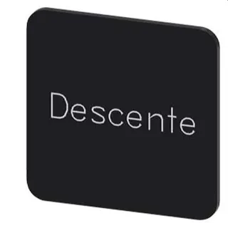 Siemens Bezeichnungsschild 22x22 Descente 3SU1900-0AF16-0GD0