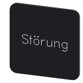 Siemens Bezeichnungsschild 22x22 Störung 3SU1900-0AF16-0AQ0