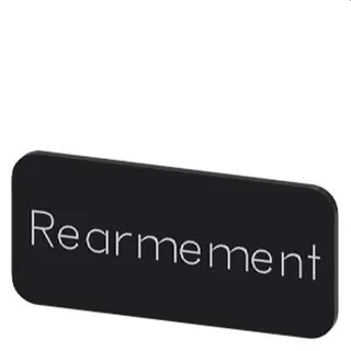 Siemens Bezeichnungsschild 12,5x27 REARMEMENT 3SU1900-0AC16-0GV0