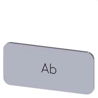 Siemens Bezeichnungsschild 12,5x27 Ab 3SU1900-0AC81-0AE0