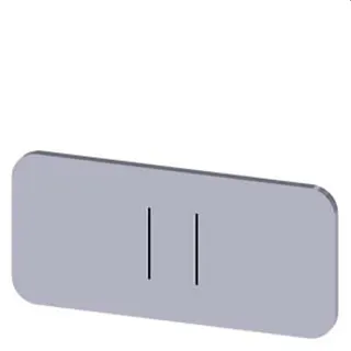 Siemens Bezeichnungsschild 12,5x27 II 3SU1900-0AC81-0QC0