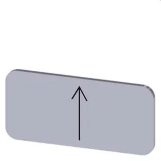 Siemens Bezeichnungsschild 12,5x27 Pfeil oben 3SU1900-0AC81-0QS0