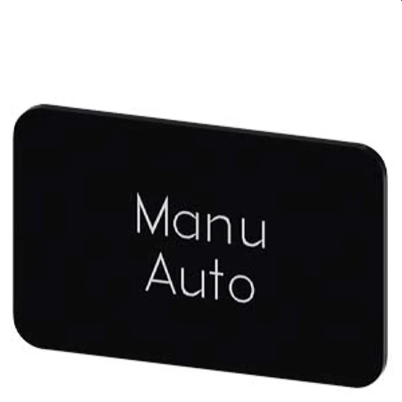 Siemens Bezeichnungsschild 17,5x27 Manu Auto 3SU1900-0AD16-0GT0