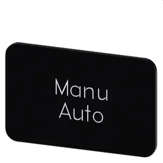 Siemens Bezeichnungsschild 17,5x27 Manu Auto 3SU1900-0AD16-0GT0