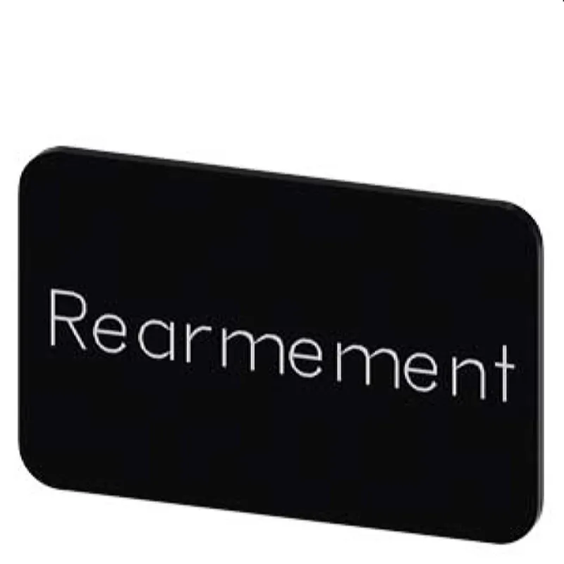 Siemens Bezeichnungsschild 17,5x27 REARMEMENT 3SU1900-0AD16-0GV0