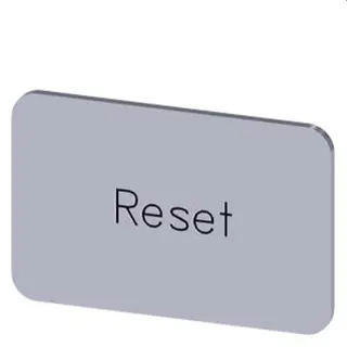 Siemens Bezeichnungsschild 17,5x27 Reset 3SU1900-0AD81-0DU0