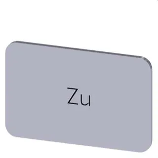 Siemens Bezeichnungsschild 17,5x27 Zu 3SU1900-0AD81-0AL0