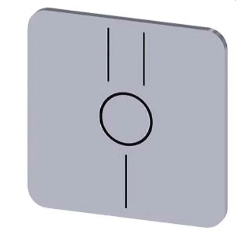 Siemens Bezeichnungsschild 22x22 I O II 3SU1900-0AF81-0QQ0