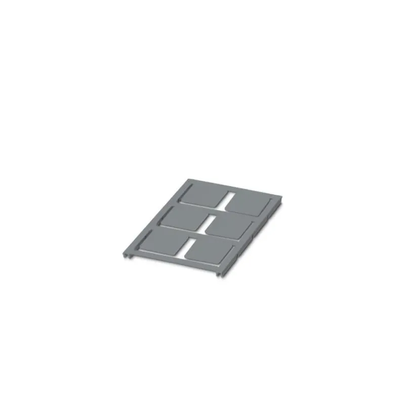 Phoenix Contact Kunststoffschild UC-EMLP (27X27) SR silber unbeschriftet