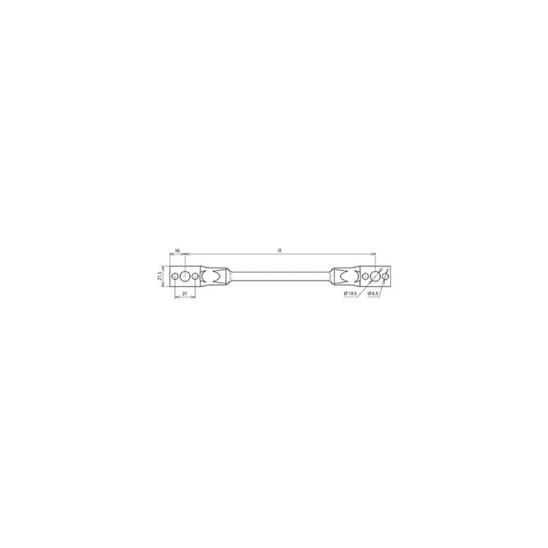 Dehn & Söhne Überbrückungsseil 377510 Cu 16qmm