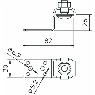 OBO Anschlussbauteil 287 DCT mit Doppelüberleger – Bild 2