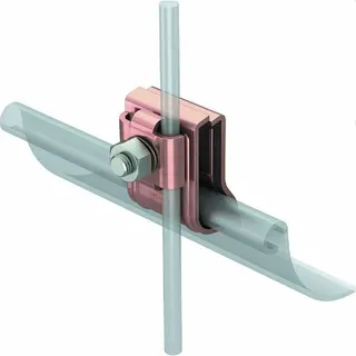 OBO Rinnenklemme RK-FIX/CU mit Feder Edelstahl VA1.4301