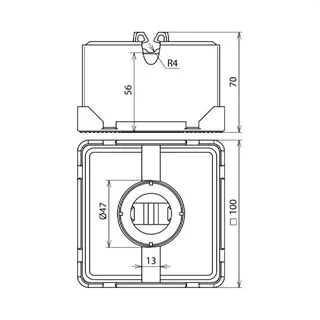 Dehn & Söhne Dachleitungshalter 253015 Typ FB DIN 48829
