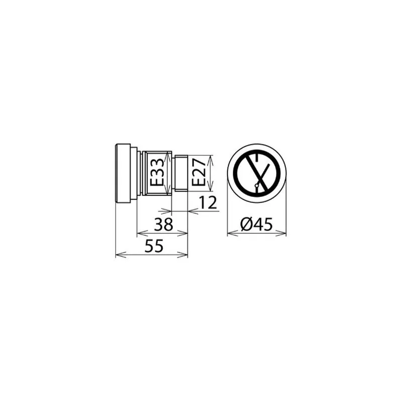 Dehn & Söhne Sperrelement 785640 SE E27 E33 für E27/E33